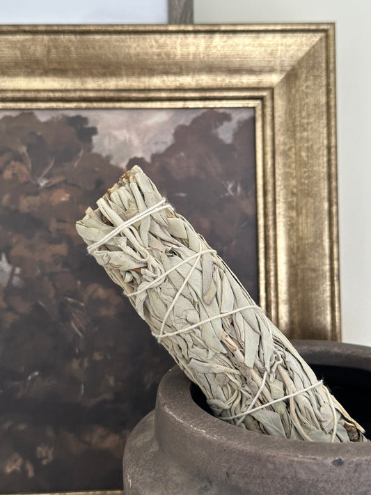 WHITE SAGE PLAIN 9"