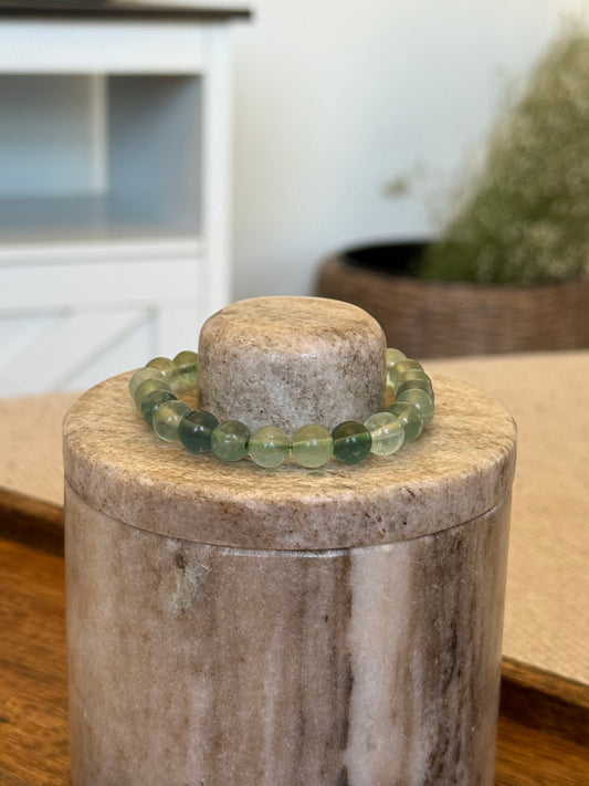 GREEN FLUORITE BRACELET