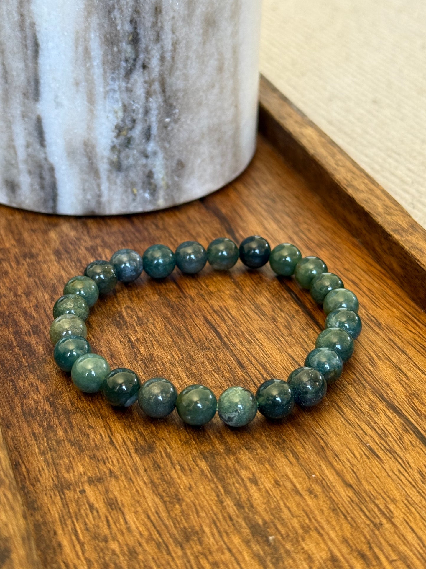 MOSS AGATE BRACELET