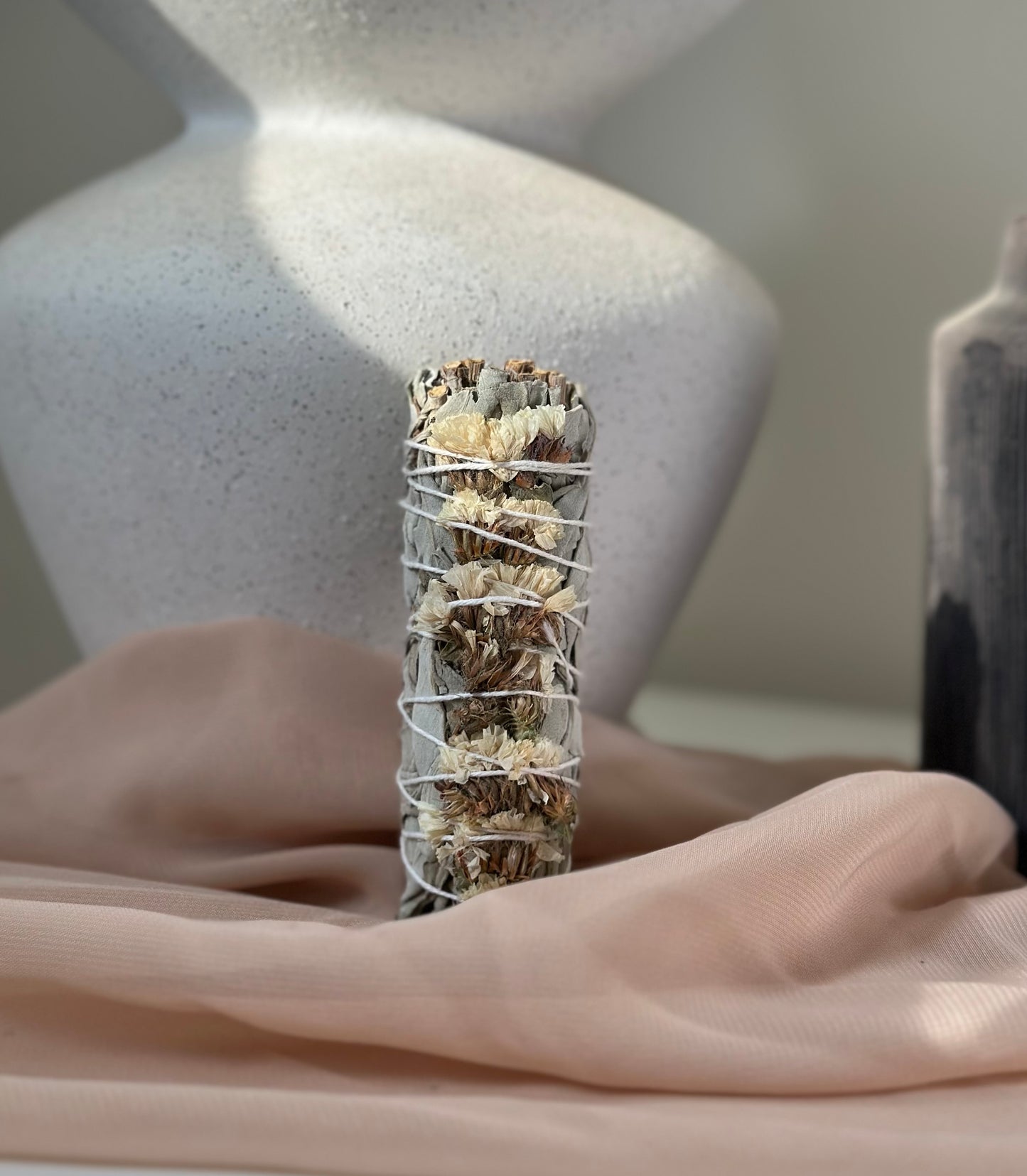 WHITE SAGE & WHITE SEA LAVENDER 4"