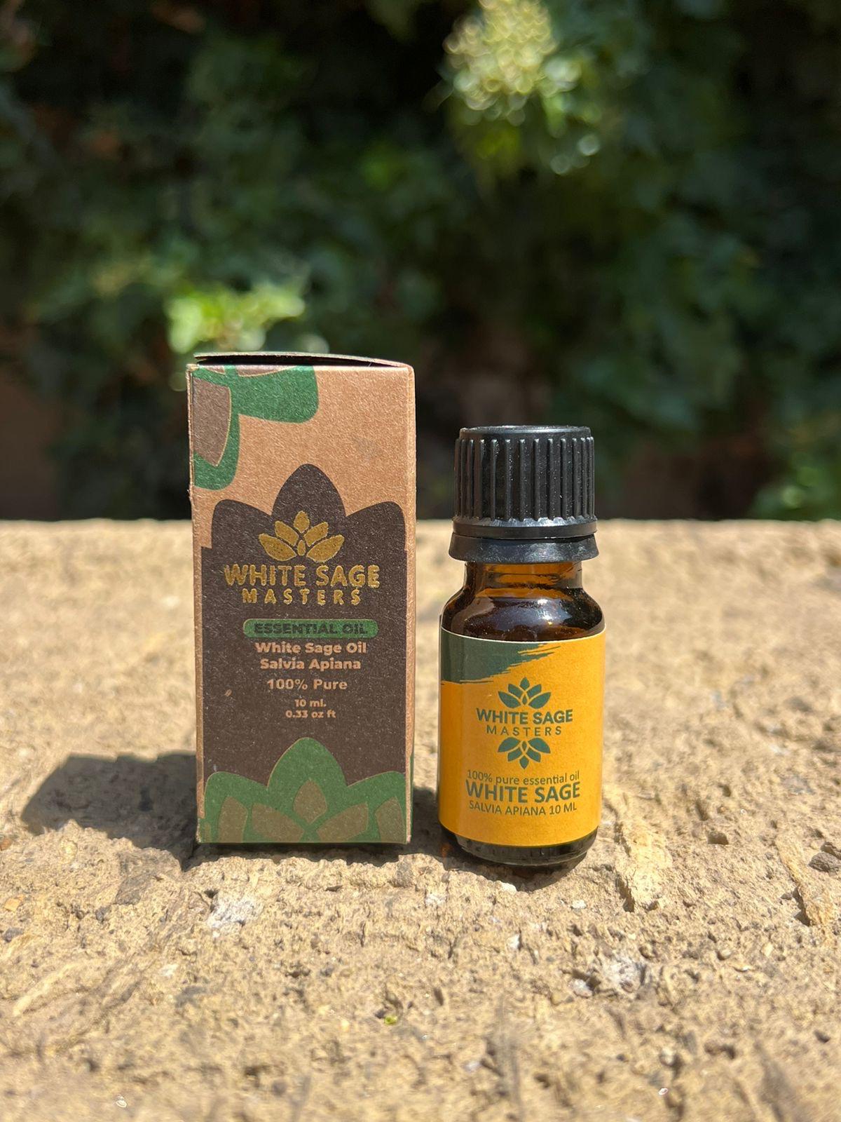 WHITE SAGE (SALVIA APIANA) 10ML - 100% ESSENTIAL OIL