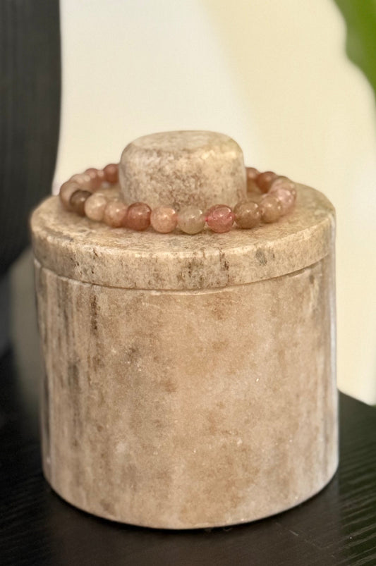 STRAWBERRY QUARTZ BRACELET